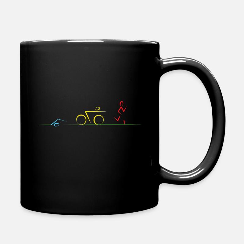 Triahtlon Sport Coloré - Mug uni - noir
