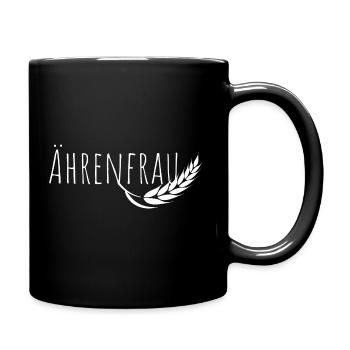 Landwirtin Landwirtschaft Bauernhof Ährenfrau - Tasse einfarbig - Schwarz - Rechts