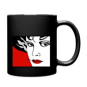 Vulkan 3 - Tasse einfarbig - Schwarz - Rechts