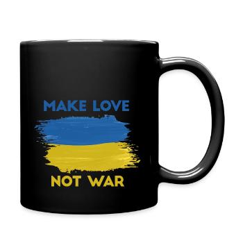 Faites de l’amour et non de la paix de guerre pour l’Ukraine - Mug uni - noir - Droite