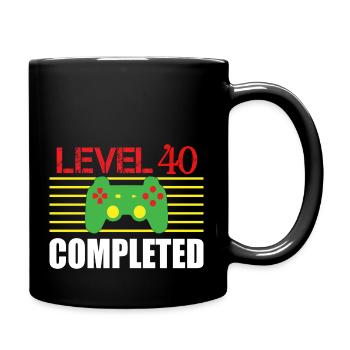 Level 40 Completed - Full Colour Mug - black - Right