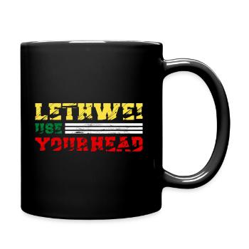 Kämpfe clever nutze den Kopf LETHWEI 9 Gliedmaßen - Tasse einfarbig - Schwarz - Rechts