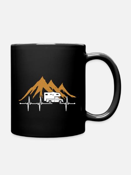 Prise en charge avec cabine de vie Cabine Heartbeat Drop-off - Mug uni - noir