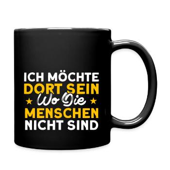 Sarkasmus Statement Misanthrop - Tasse einfarbig - Schwarz - Rechts