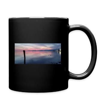 Gardasee - Tasse einfarbig - Schwarz - Rechts