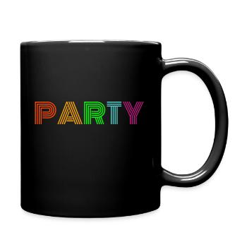 Party - Tasse einfarbig - Schwarz - Rechts