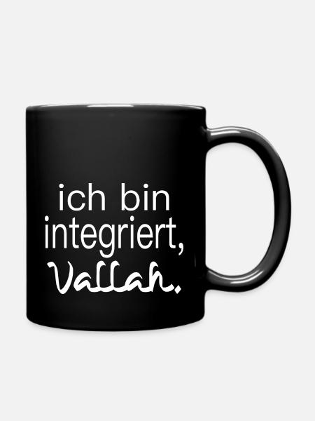ich bin integriert, vallah. Integration. - Tasse einfarbig - Schwarz