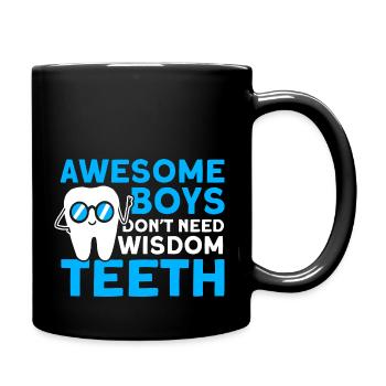 Wisdom Teeth Wisdom Tooth Patient Dentist - Full Colour Mug - black - Right