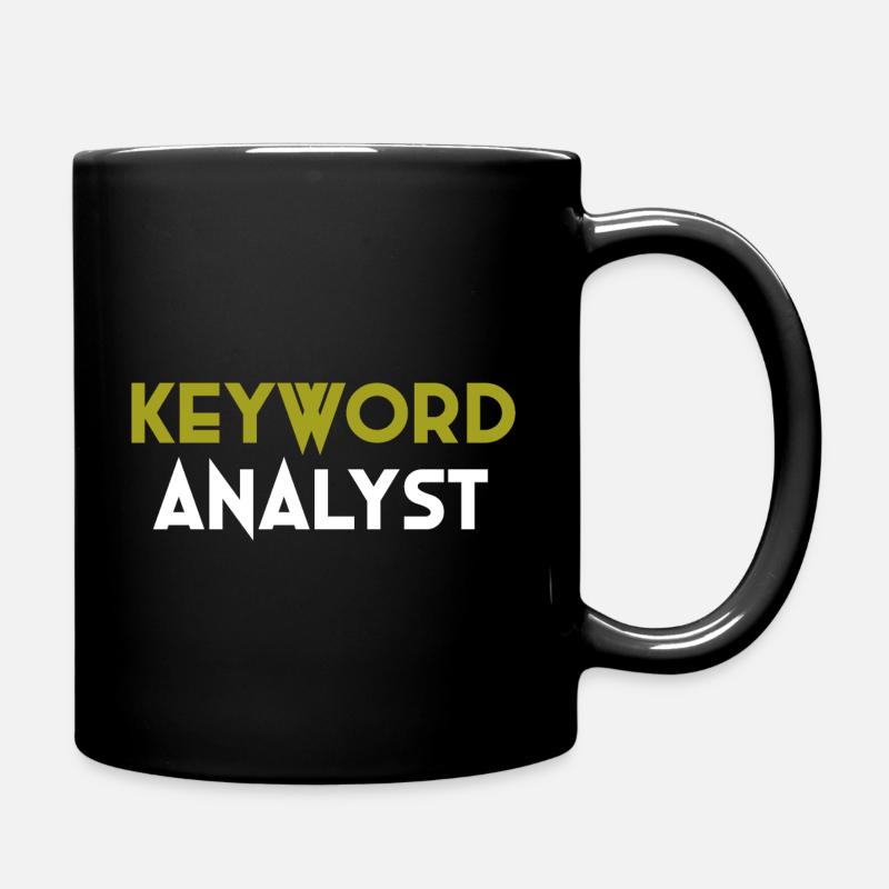 Keyword Analyst Spezial - Tasse einfarbig - Schwarz