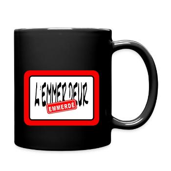 L'emmerdeur emmerdé - Mug uni - noir - Droite