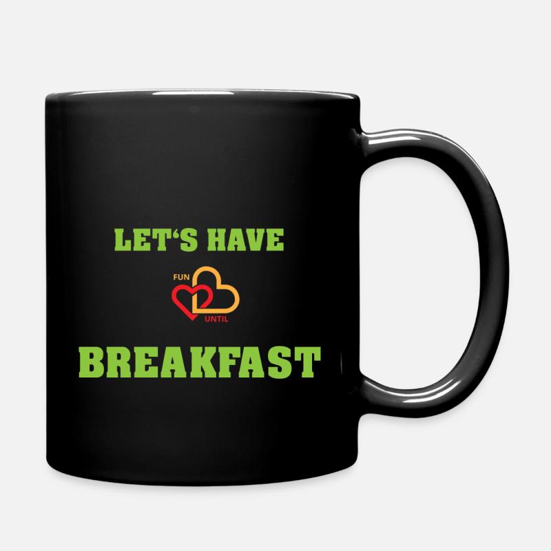 breakfast - Tasse einfarbig - Schwarz