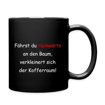 Der Baum! - Tasse einfarbig - Schwarz - Rechts
