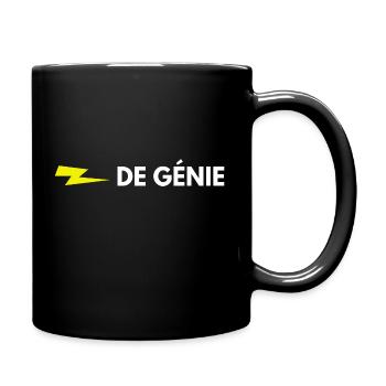 éclair de génie - Mug uni - noir - Droite
