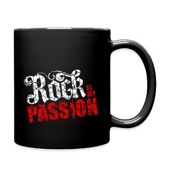Rock is my Passion,Rock Clothing,Rock Music - Full Colour Mug - black - Right