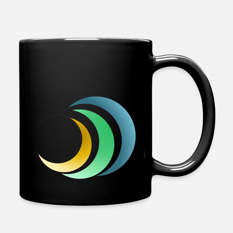 Das gesunde Logo - Tasse einfarbig - Schwarz