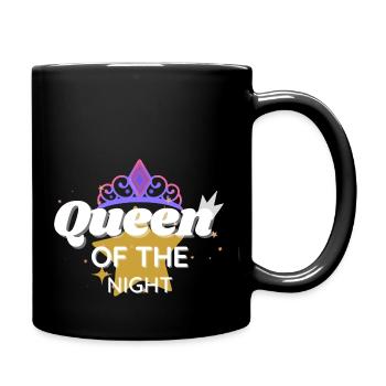 Königin des Nachtkindes - Tasse einfarbig - Schwarz - Rechts