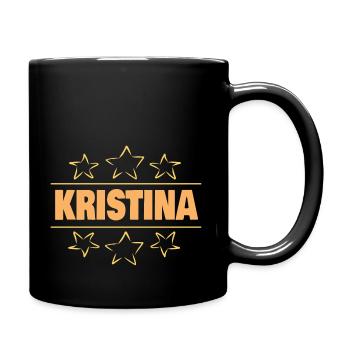 Étoiles pour Krisitina - Mug uni - noir - Droite