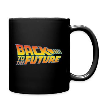 Retour Vers Le Futur Logo - Mug uni - noir - Droite
