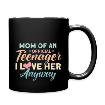 Meine Tochter Unlocked LVL Familie - Tasse einfarbig - Schwarz - Rechts