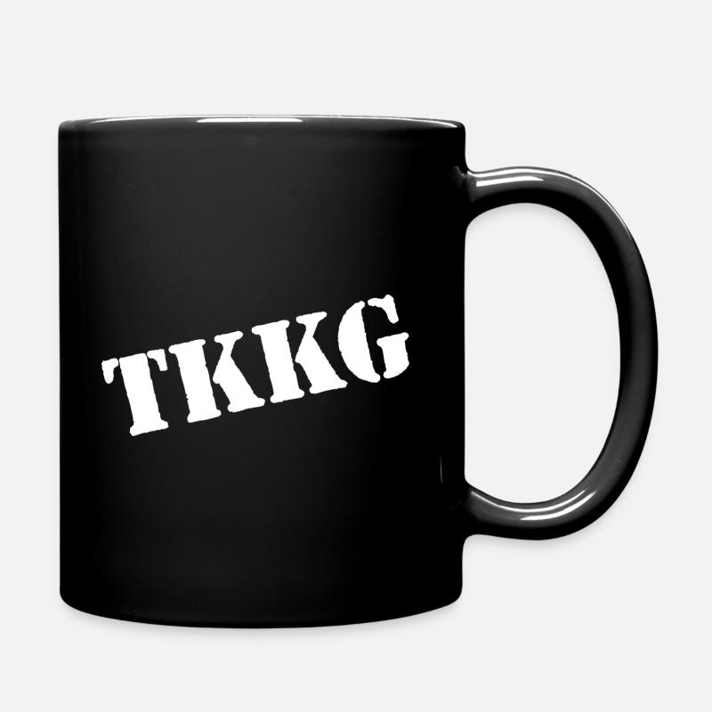 TKKG Classic Logo Schräg In Weiß - Tasse einfarbig - Schwarz