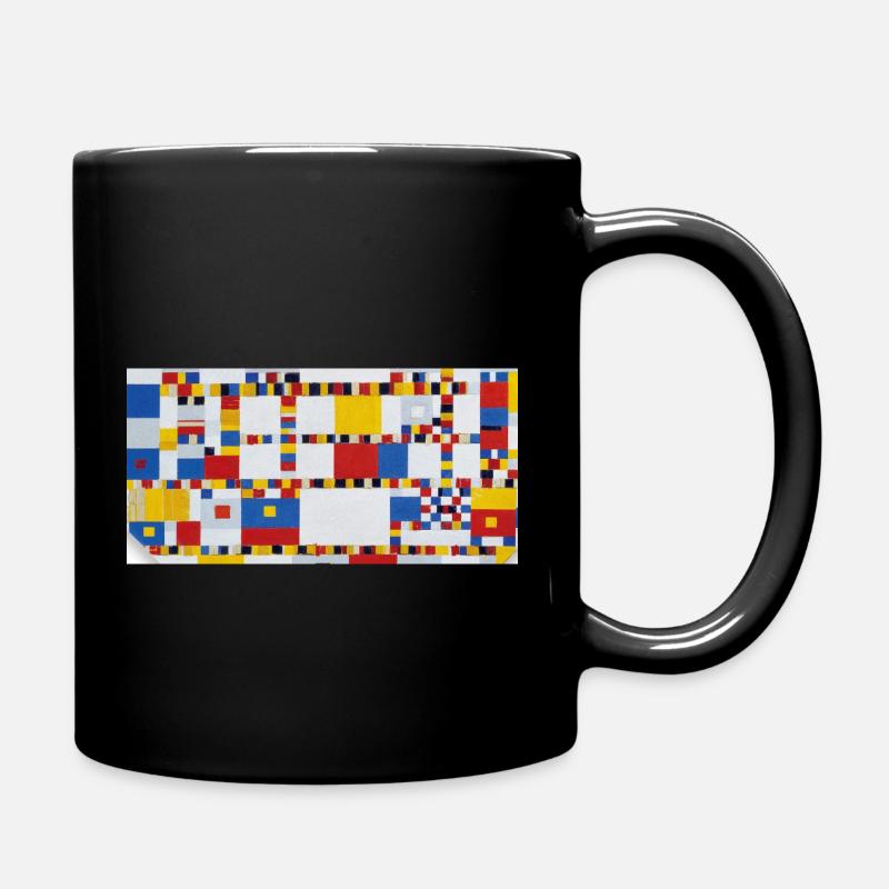 Mondriaan Victory Boogie Woogie - Tasse einfarbig - Schwarz