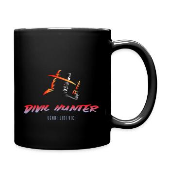 divil Hunter - Tasse einfarbig - Schwarz - Rechts