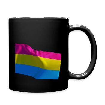 Pan Pansexuell Fahne Flagge - Tasse einfarbig - Schwarz - Rechts