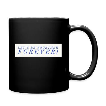 Love - Tasse einfarbig - Schwarz - Rechts
