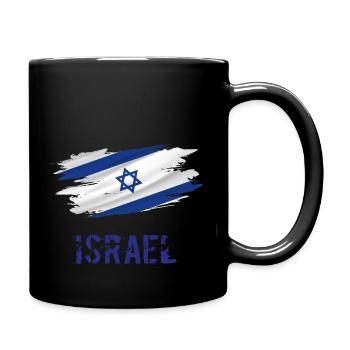 Flagge Patriot Geschenk Heimat Land Fahne Israel - Tasse einfarbig - Schwarz - Rechts