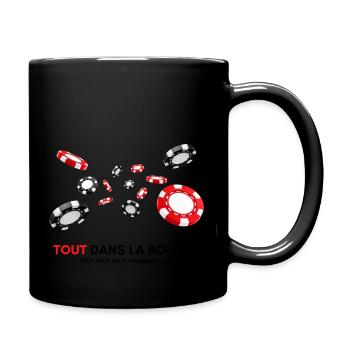 Tout dans la bouche - Mug uni - noir - Droite