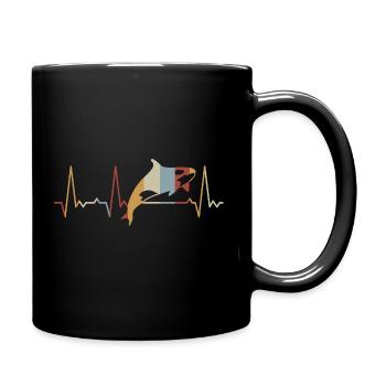 Heartbeat Orca - Full Colour Mug - black - Right