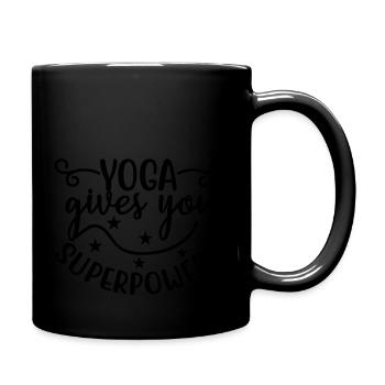 Yoga gives - Full Colour Mug - black - Right
