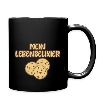 My elixir of life - chocolate cookies - Full Colour Mug - black - Right