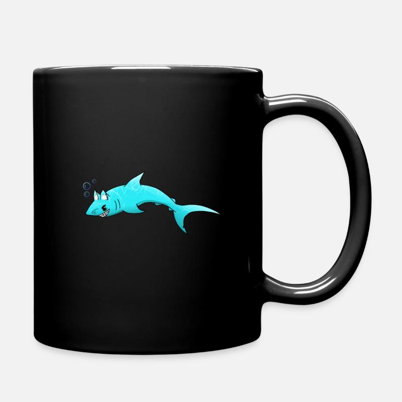 Die Katze - Tasse einfarbig - Schwarz