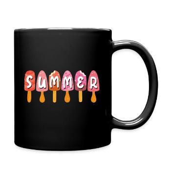 Soleil d’été Popsicles Holiday Fun - Mug uni - noir - Droite