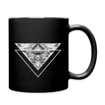 Tatouage Amazigh Berbère Nord Africain Motif Abstrait - Mug uni - noir - Droite