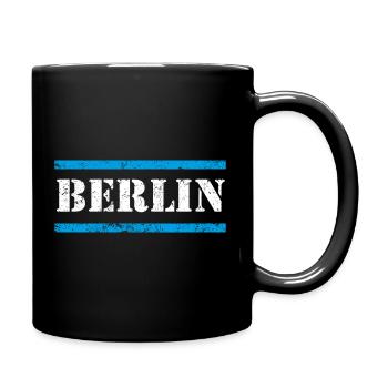Berlin Vintage - Tasse einfarbig - Schwarz - Rechts