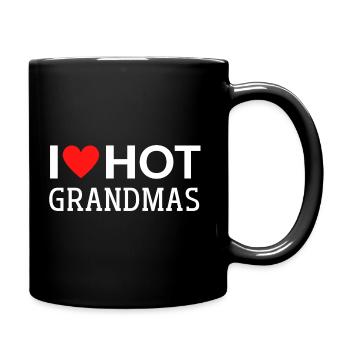 I Love Hot Grandmas - Full Colour Mug - black - Right