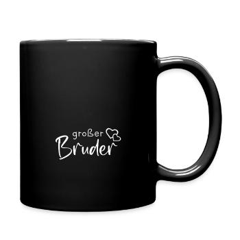 Großer Bruder, bester Bruder - Tasse einfarbig - Schwarz - Rechts