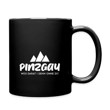 Pinzgau, Heimat, Österreich, Salzburg, Dialekt - Tasse einfarbig - Schwarz - Rechts