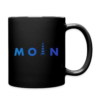 Bonjour - Mug uni - noir - Droite