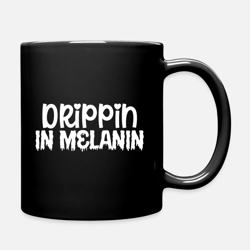 Goutte à goutte dans la mélanine - Mug uni - noir