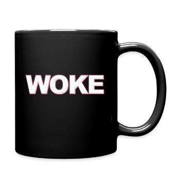 Autodérision : WOKE - Mug uni - noir - Droite