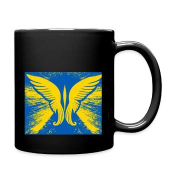 Ailes pour la liberté Paix - Mug uni - noir - Droite