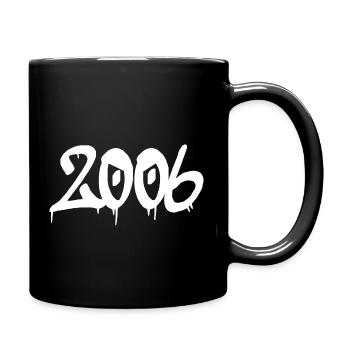 2006's Logo Year 06 Number 20th Birthday - Full Colour Mug - black - Right