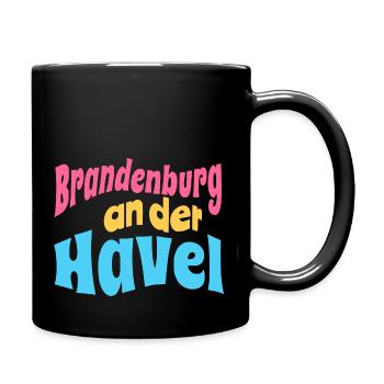 brandeburg an der havel - Tasse einfarbig - Schwarz - Rechts
