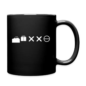 Abstrakte moderne Symbole Cool - Tasse einfarbig - Schwarz - Rechts