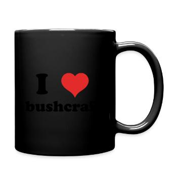 I love bushcraft - Full Colour Mug - black - Right
