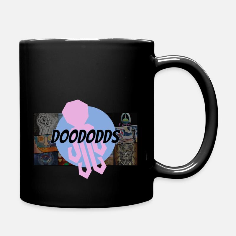 Doododds logo collage - Full Colour Mug - black