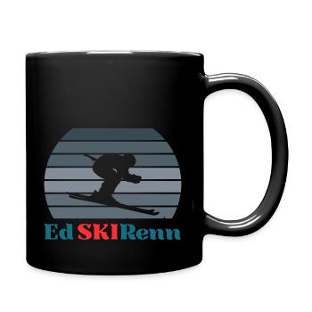 Funny Ski Shirt Skier EdSKIRenn - Full Colour Mug - black - Right